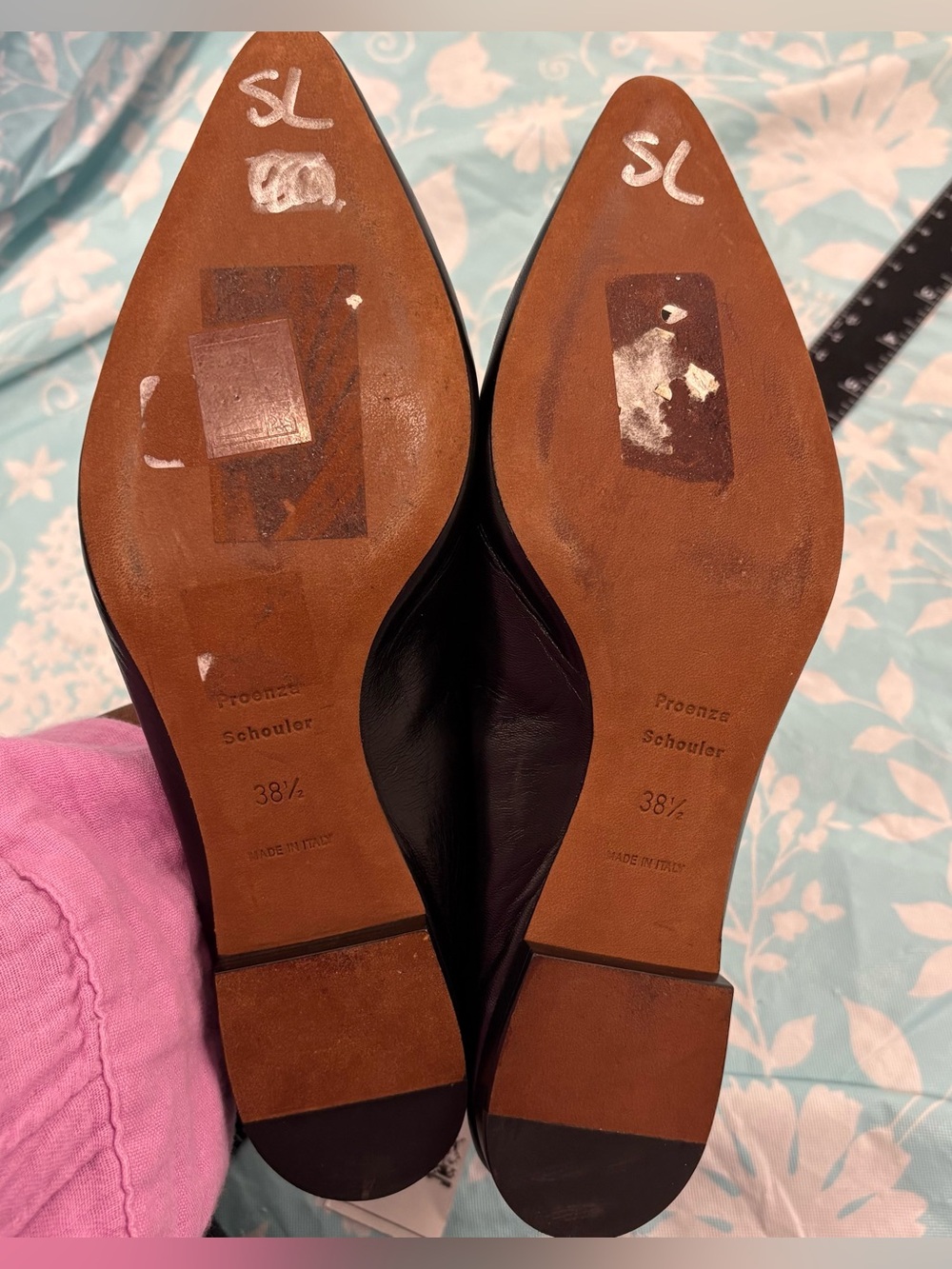 Proenza Schouler black grommet Loafers Size 38.5 - Picture 6 of 7